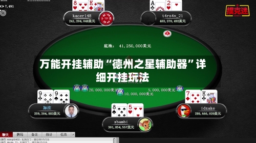 万能开挂辅助“德州之星辅助器”详细开挂玩法-第1张图片