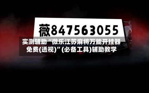 实测辅助“微乐江苏麻将万能开挂器免费(透视)	”(必备工具)辅助教学-第2张图片