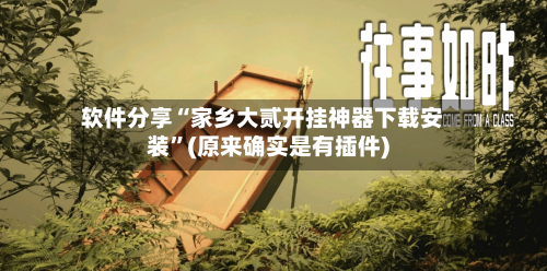 软件分享“家乡大贰开挂神器下载安装”(原来确实是有插件)-第1张图片