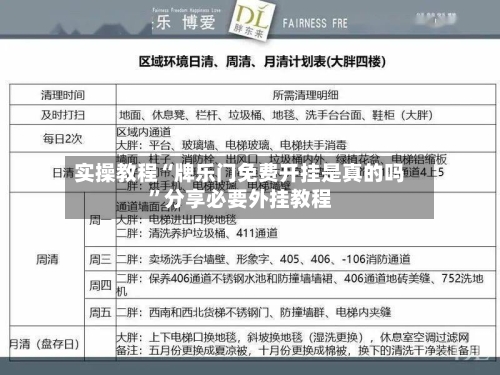 实操教程“牌乐门免费开挂是真的吗	”分享必要外挂教程-第1张图片