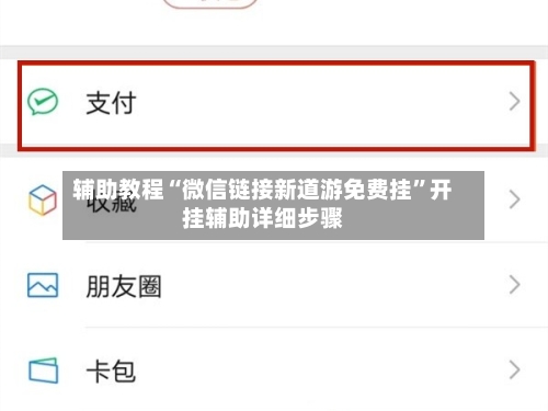 辅助教程“微信链接新道游免费挂”开挂辅助详细步骤-第2张图片