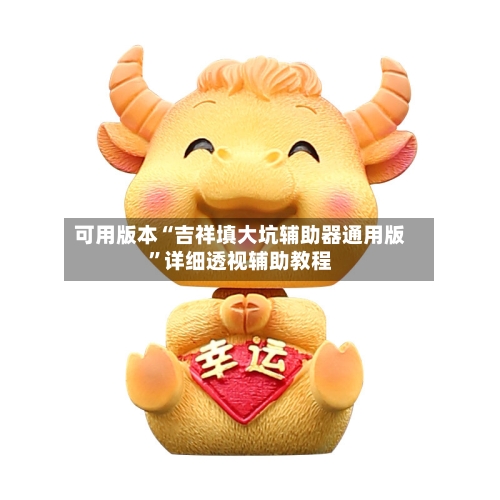 可用版本“吉祥填大坑辅助器通用版”详细透视辅助教程-第1张图片