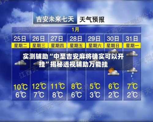 实测辅助“中至吉安麻将确实可以开挂”揭秘透视辅助万能挂-第3张图片