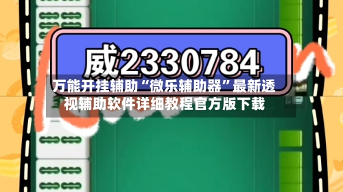 万能开挂辅助“微乐辅助器”最新透视辅助软件详细教程官方版下载-第2张图片
