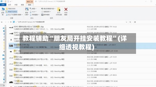 教程辅助“朋友局开挂安装教程	”(详细透视教程)-第1张图片