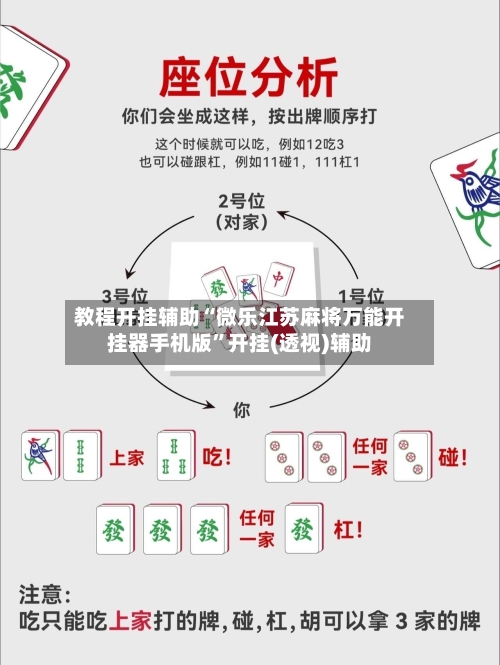教程开挂辅助“微乐江苏麻将万能开挂器手机版	”开挂(透视)辅助-第1张图片
