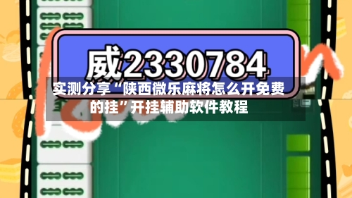 实测分享“陕西微乐麻将怎么开免费的挂”开挂辅助软件教程-第1张图片