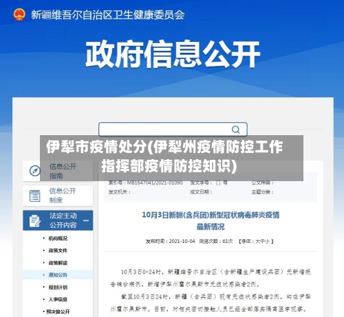 伊犁市疫情处分(伊犁州疫情防控工作指挥部疫情防控知识)-第1张图片