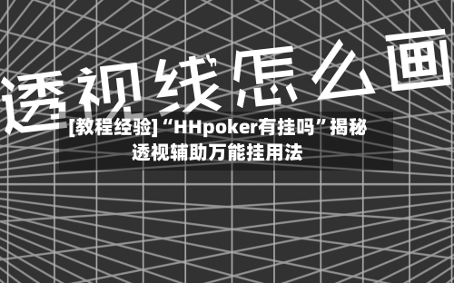 [教程经验]“HHpoker有挂吗	”揭秘透视辅助万能挂用法-第2张图片