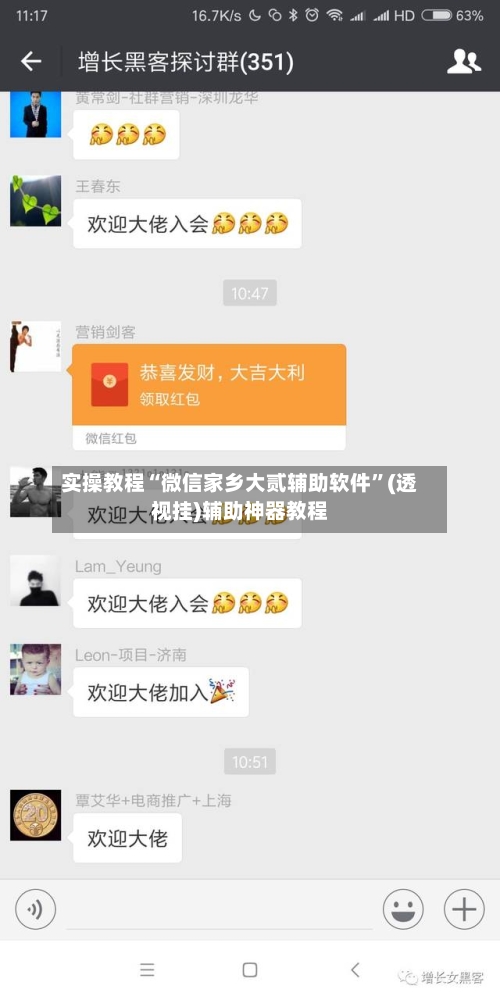 实操教程“微信家乡大贰辅助软件”(透视挂)辅助神器教程-第1张图片