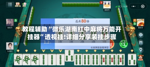 教程辅助“微乐湖南红中麻将万能开挂器”透视挂!详细分享装挂步骤-第2张图片