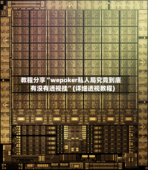 教程分享“wepoker私人局究竟到底有没有透视挂”(详细透视教程)-第1张图片