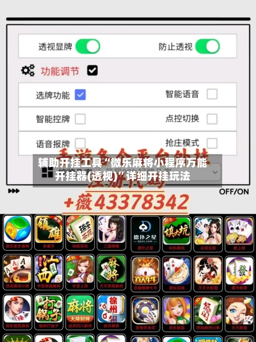 辅助开挂工具“微乐麻将小程序万能开挂器(透视)	”详细开挂玩法-第2张图片