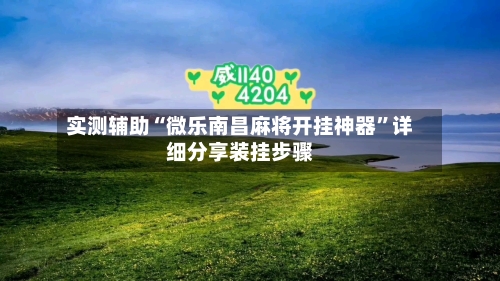 实测辅助“微乐南昌麻将开挂神器”详细分享装挂步骤-第2张图片