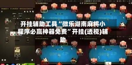 开挂辅助工具“微乐湖南麻将小程序必赢神器免费”开挂(透视)辅助-第2张图片