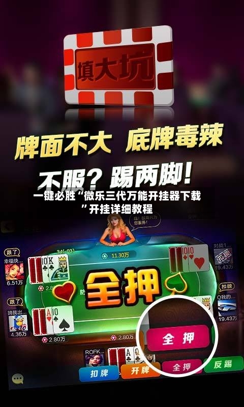 一键必胜“微乐三代万能开挂器下载”开挂详细教程-第1张图片