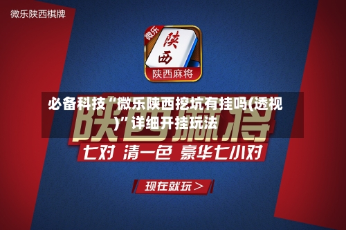 必备科技“微乐陕西挖坑有挂吗(透视)	”详细开挂玩法-第1张图片