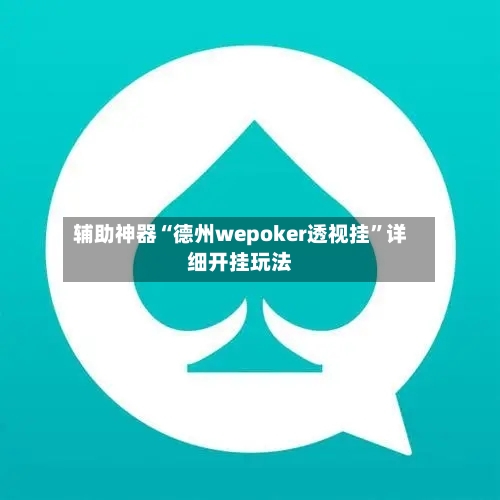 辅助神器“德州wepoker透视挂”详细开挂玩法-第2张图片