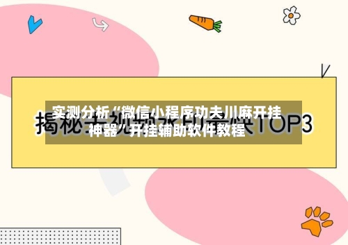 实测分析“微信小程序功夫川麻开挂神器”开挂辅助软件教程-第2张图片