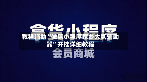 教程辅助“微信小程序家乡大贰辅助器”开挂详细教程-第1张图片