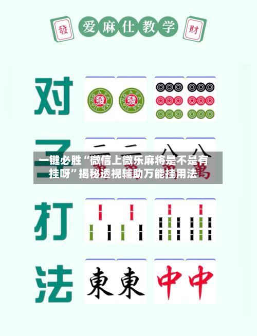 一键必胜“微信上微乐麻将是不是有挂呀”揭秘透视辅助万能挂用法-第2张图片